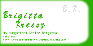 brigitta kreisz business card